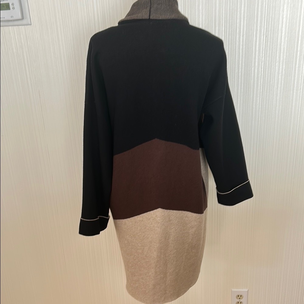 Colorblock Open Front Cardigan - Picture 3 of 8